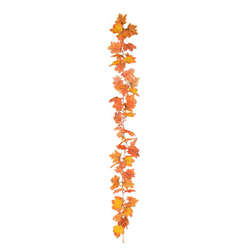 Artificial Maple Leaf Garland by Generic – Plastic, A07, Model pumpkin decorations