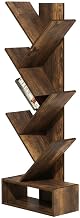 Furnifact Amber Pine Bookcase with Elegant Wooden Design, Sturdy Construction, Versatile Storage Solution, Perfect for Home and Office Use