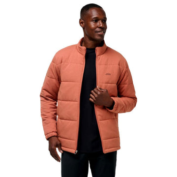 Mens Climate Drop Jacket Heather Copper M by TravisMathew – Polyester, Heather Copper, Model 1MZ270