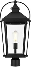 Elegant Lighting Luz 23" Outdoor Post Light in Black