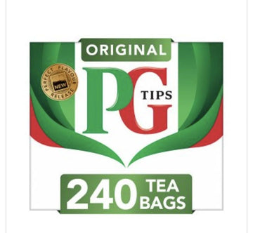 Black Tea Original Tea Bags 240 Count (2 PACK) by PG Tips – 80 Count (Pack of 6), Pack of 12, Model 00148244