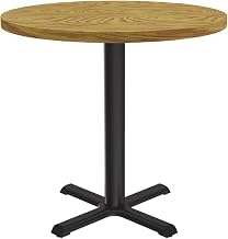 Correll Cafe and Breakroom Table with Medium Oak Finish BXT36R-06-09-06