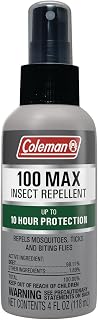 Coleman 100 Max Mosquito Repellent DEET Insect Repellent Spray - 4 fl oz Pump
