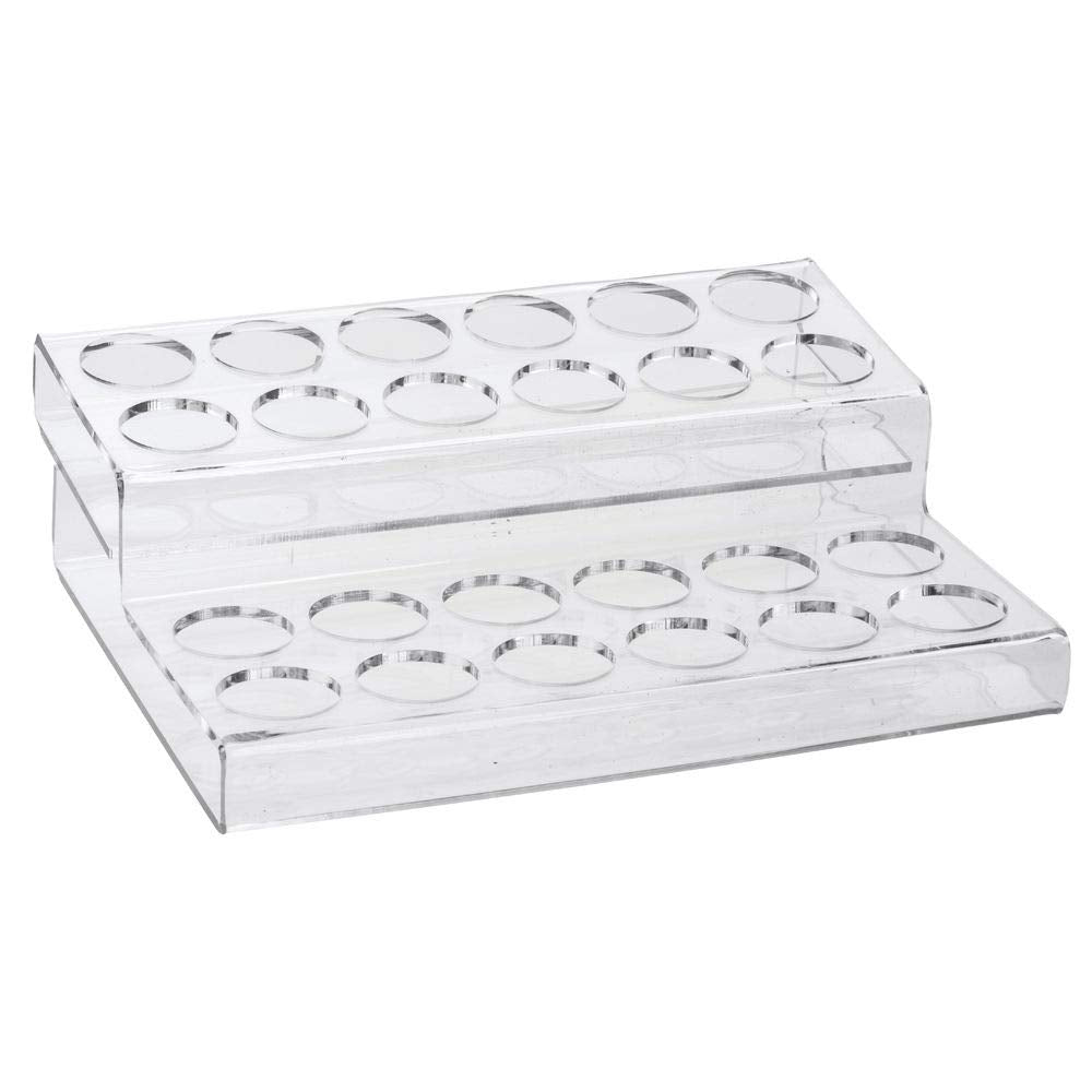 E-Liquid Display Stand for 24 Bottles 2 Tiers by Retail Resource – Plastic, Model EV24