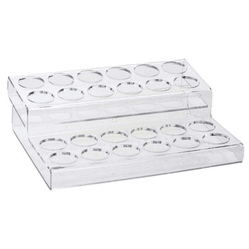 E-Liquid Display Stand for 24 Bottles 2 Tiers by Retail Resource – Plastic, Model EV24