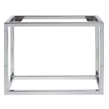 Cerve Collection Chrome Third Size Housing - 8 3/4"H by HUBERT – Metal, Grey