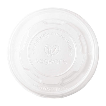 Compostable Hot Lids by Vegware – Off-white, Model GH166