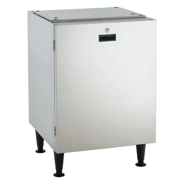 21.5-Inch x 23.75-Inch Stationary Equipment Stand wih Cabinet Base (for HID525 & HID540 Ice Maker Dispensers) by Scotsman – Stainless Steel, Model HST21-A