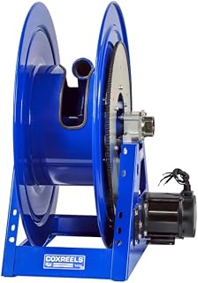 COXREELS 1195-2032-EBV3, Electric 24V DC Explosion Proof Motor Rewind Hose Reel: 2"x115' Capacity, 1000 PSI (Hose Not Included)