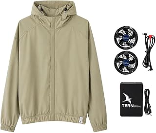Tomahawk Power Tern Men's Fan-Cooled Jacket Nylon Polyester for Construction, Hiking, Fishing, Event Staff, Outdoor Work