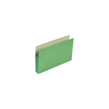 Drop Front Panel Colored File Pockets (Smead) – Legal, Colored stock, Green, Model SMD74226