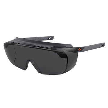 Skullerz OSMIN OTG Safety Glasses by Ergodyne – One Size, PC Impact, Smoke Lens, Model 55106