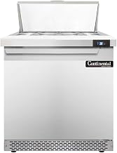 SW32-8C-FB Sandwich Unit, 32" W, With 8 Pan Top Openings, 19" Cutting Board & Front Breathing