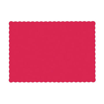 ® Solid Color Placemats by Hoffmaster – Large, Red, Model HFM 310521