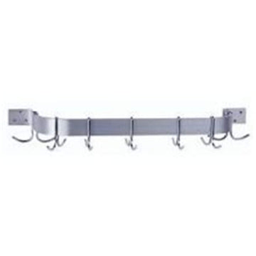 Wall Mount Pot Rack - Single Bar Hanging Organizer for Kitchen Pans & Cookware 45" L X 12" W X 48" H by Advance Tabco – 45 L X 12 W X 48 H, Stainless Steel, Model SW1-72