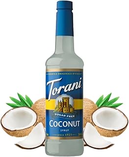 Torani Sugar Free Syrup, Coconut, 25.4 Ounces (Pack of 1)