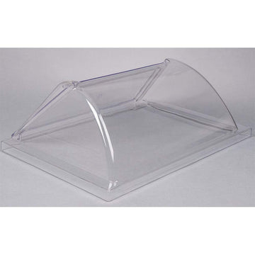 Hot Dog Roller Grill Sneeze Guard Cover (for RG-09) by Adcraft – Plastic, Transparent, Model RG-09/COV