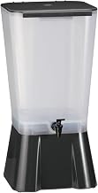 TableCraft 1053 Beverage Dispenser, Polypropylene Plastic, Non-Insulated, 5-Gallon Capacity, 7" Faucet Clearance, Durable Build, Easy Dispensing, Black Color, Single Dispenser