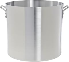 HUBERT Stock Pot 60 Quart Aluminum - 17 3/10 Dia x 15 9/10 D