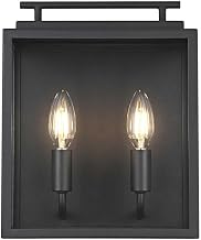 Valentin Two Light Outdoor Wall Sconce Black