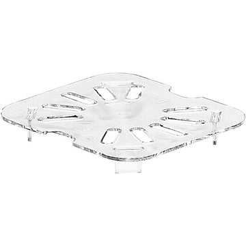 Food Pan Drain Shelf 1/6 Camwear Clear by Cambro – POLYCARBONATE, Clear, Model 60CWD135