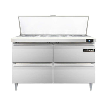 Designer Line Mighty Top Sandwich Unit by Continental Refrigerator – Model DL48-18M-D
