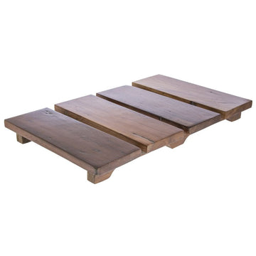 Wood Pallet Display Riser Rectangular - 24" L x 15" W x 2 1/2" H by HUBERT – Wood, Natural, Model 57222