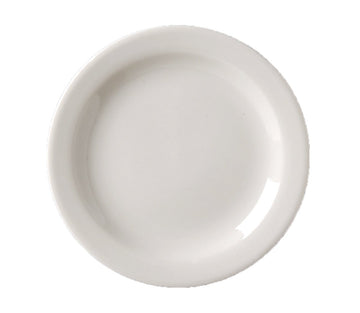 Vista NR Plate by Vertex China – Porcelain, Bone White, Pack of 24, Model VNR-8