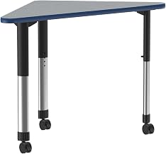 Correll Collaborative Desk with Gray Granite Finish AD3041-WING-15-09-37-CK