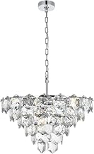 ELEGANT Lighting Adaline 24 inch Chandelier in Chrome