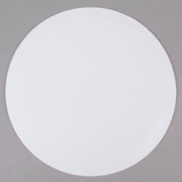 Single Wall Circular Cake Board White by Vineland Packaging – Cardboard, White, Model 12762