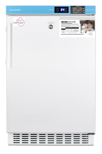 Momcube 20” Breast Milk Refrigerator by ACCUCOLD – 20", 2.65 cubic_feet, White, Model ACR45LMC