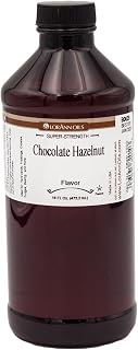 LorAnn Oils Super Strength Flavoring, Chocolate Hazelnut, 16 oz Liquid Extract, Rich Concentrated Flavor for Baking, Ideal for Cookies and Cakes, USA Made