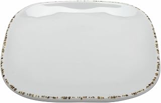 G.E.T. 6" White Square Urban Mill Melamine Plate (Set of 12)