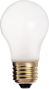 Satco S4880 130V Shatterproof Medium Base 25-Watt A15 Light Bulb, Frosted