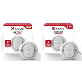 Smoke Detector with 10-Year Battery & Smoke/CO Detector with AA Batteries (2 Pack) by Kidde – 1 Pack