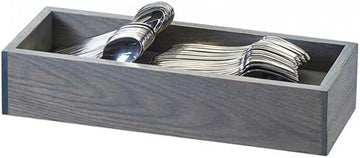 Ashwood Collection – Flatware Organizer – 15W x 6D x 3H – Gray-Washed Oak