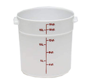 RFS18148 Storage Container by Cambro – 18 Quart, Polyethylene, Natural White