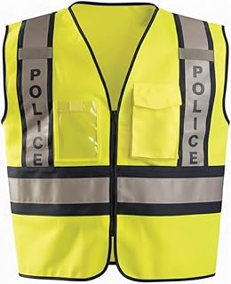 OccuNomix Premium Solid Public Safety Vest - High Visibility, Adjustable Fit