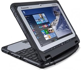 Panasonic Toughbook CF-20 MK2 10.1" Touchscreen Rugged 2-in-1, Intel Core M5-6Y57, 8GB, Quick Release 256GB SSD, 4G LTE, Windows 11 Pro (Renewed)