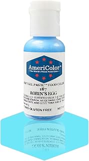 AmeriColor Robins Egg, 0.75 Ounce Bottle, Soft Gel Paste Food Color
