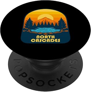 North Cascades Washington Mountain Lake View PopSockets Adhesive PopGrip
