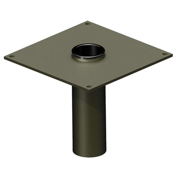 OZ Lifting Socket Base for use with COMPOZITE Davit Crane by OZ Lifting Products – Gold, Model OZSOC1