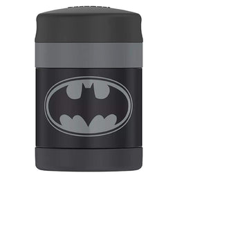 Batman 10oz Funtainer Food Jar - Black by THERMOS – 10.1 Ounces, 300.0 milliliters, Stainless Steel, Batman, Model F3030-OPB