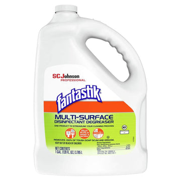 Lemon Power Antibacterial Cleaner by Fantastik – 128 Ounce (Pack of 1), 1 fluid_ounces, Bamboo, Model 311930