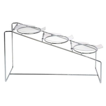 3-Tier Utensil Holder - Chrome by HUBERT – Carbon Steel, Grey, Model 52293+73128
