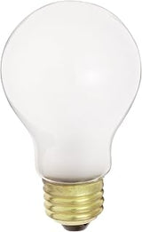 Satco S5021 34-Volt 50-Watt A19 Medium Base Light Bulb, Frosted