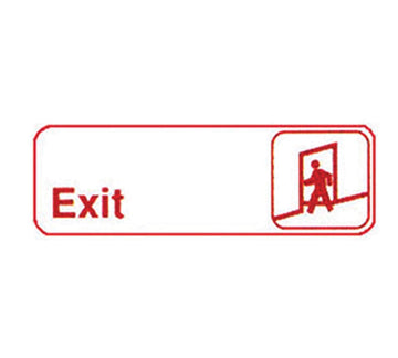 3" x 9" White Information Sign by Winco – 3", White, Model SGN-381W
