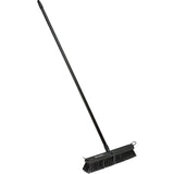 18" W Rough Sweep Push Broom by Global Industrial – Alloy Steel, Black, Pack of 4, Model 5621x2 +311201