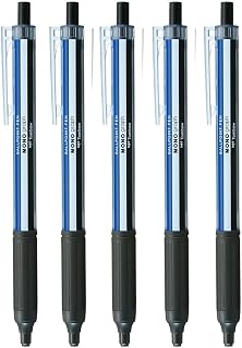 Tombow Permanent Ballpoint Pen Monograph Light 0.38mm Black Ink MONO Color Axis Pack of 5 BC-MGLU01-5P